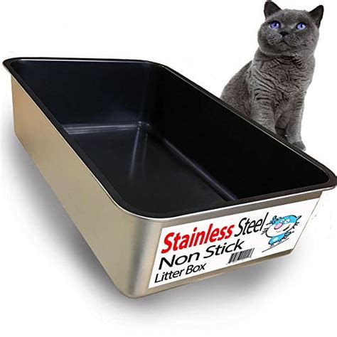 iprimio cat litter box non-stick plated stainless steel review|enclosed cat litter pan.